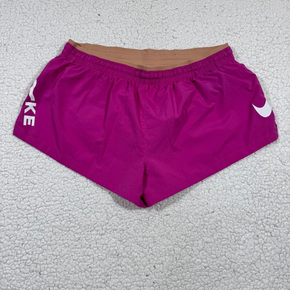 Nike Women's Elevate 3” Track Shorts Pink Size Large Running Active Workout